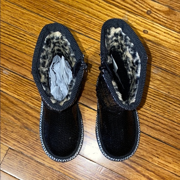 Skechers Sequin Boots Girls Size 5 - Picture 3 of 6